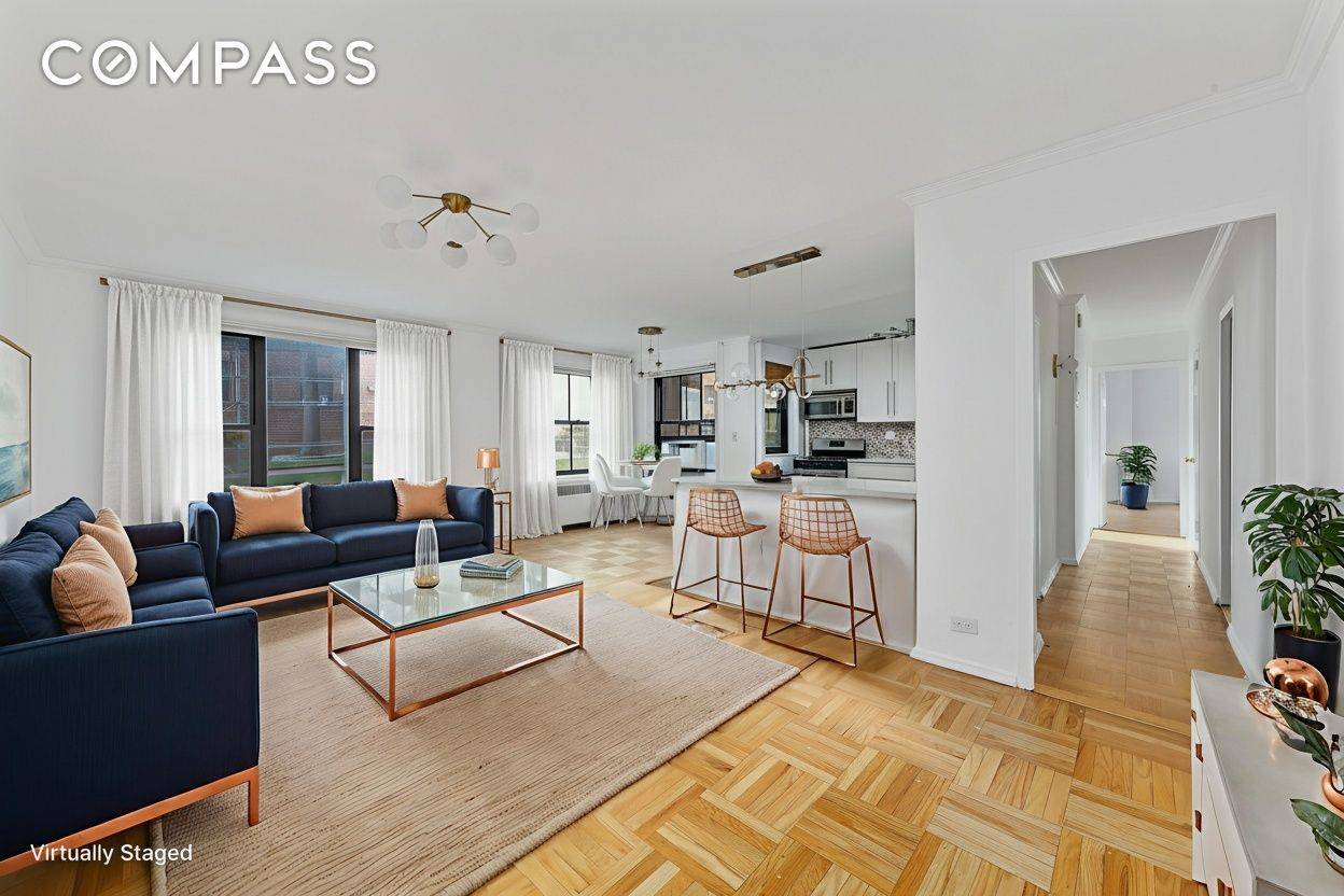 Let the Sunshine In Luxe Light in Clinton Hill Welcome home to this sun drenched, corner 2BR 1BA stunner in the iconic Clinton Hill Coops freshly renovated and back on ...