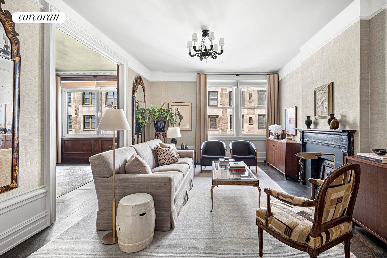 Bathed in natural light from oversized, double exposures, this high floor corner 2 bedroom home in the heart of Morningside Heights exudes prewar grace reimagined for the modern lifestyle.