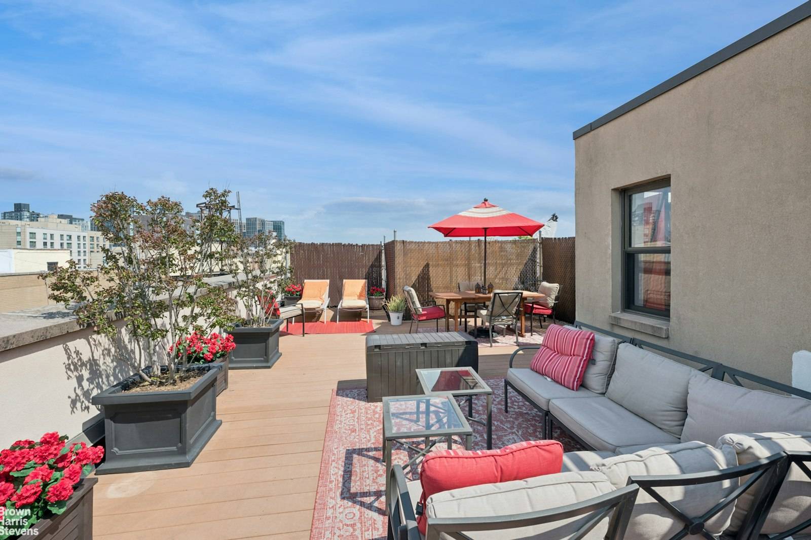 Two bedroom penthouse with a private two story roof deck in a Central Harlem condo.