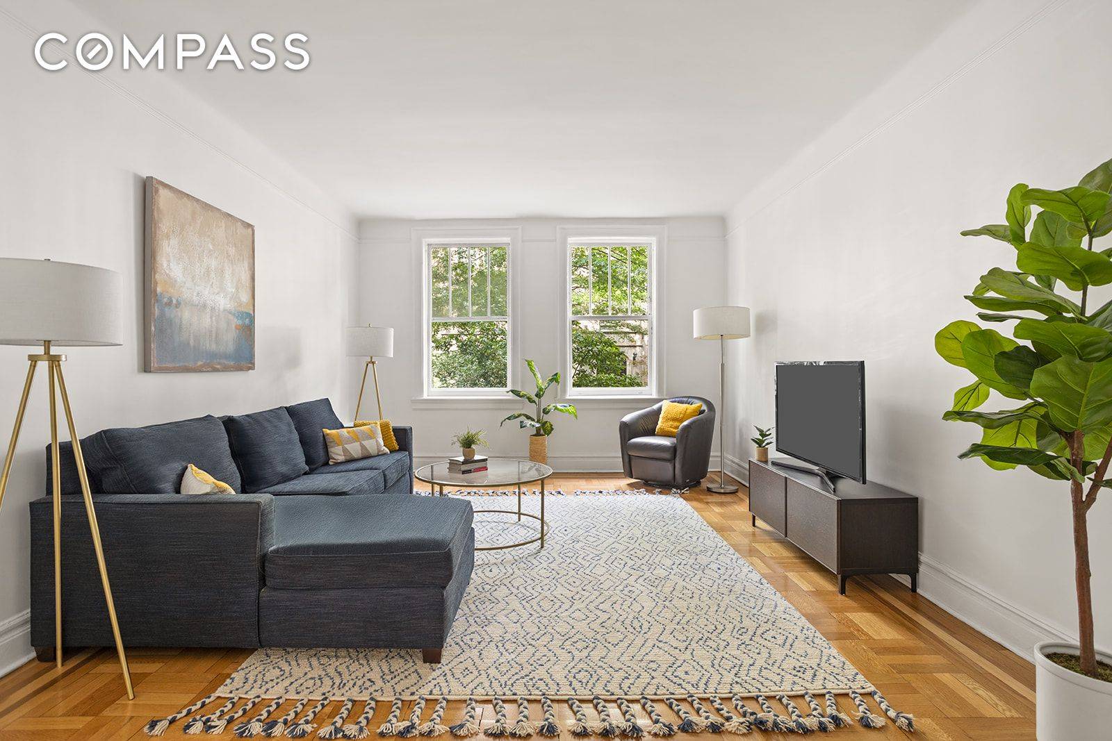 Discover one of the most coveted homes in Jackson Heights' Historic District a move in ready, pre war cooperative at The Greystones.