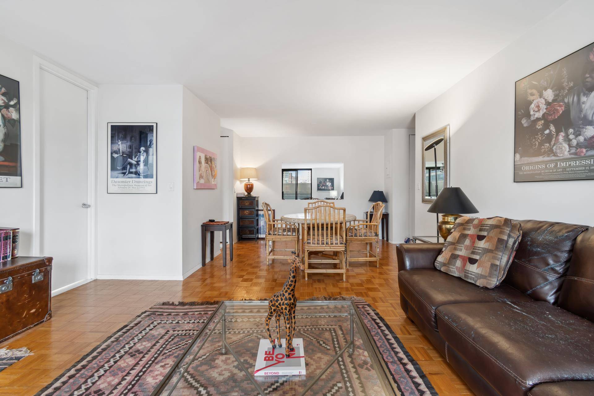 Don't miss seeing this oversized 1 Bedroom convertible 2 bedroom with 2 Bathrooms, one full marble bathroom and one guest 1 2 Bathroom off of the Living Room.