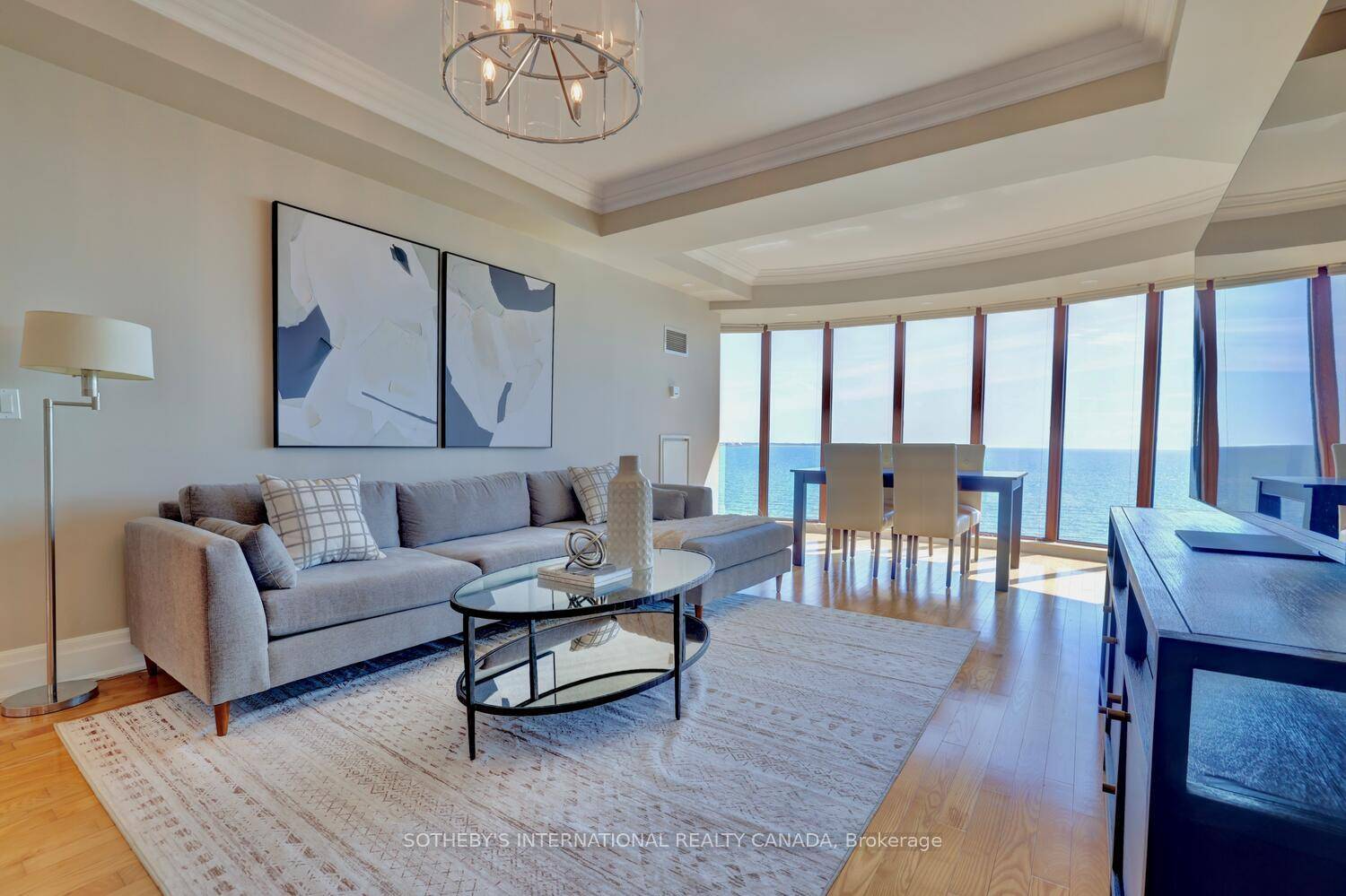 Wake up to panoramic waterfront vistas in this elegant lakeside home, where sweeping, uninterrupted views of Lake Ontario create a front row seat to sunrise and sunset.