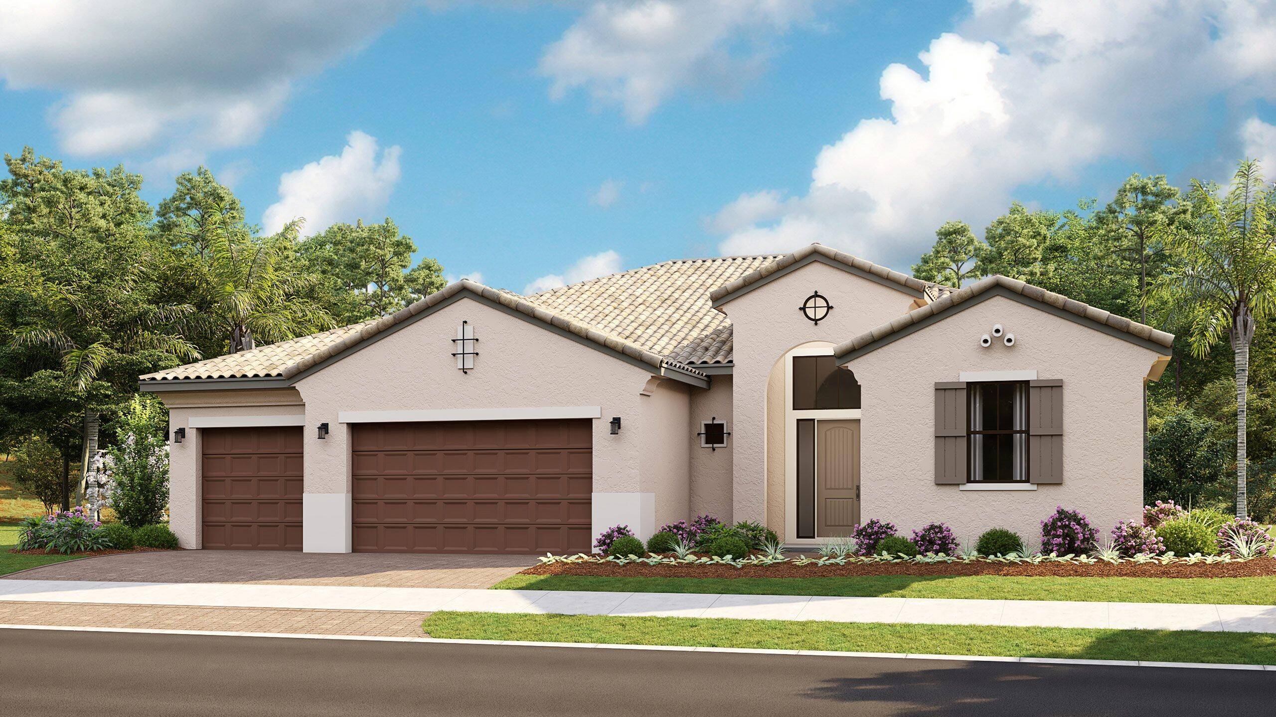 Move In Ready This east facing home features 3 Bedroom, 3 Full and 1 Half Bath, Den, and a 3 Car Garage.