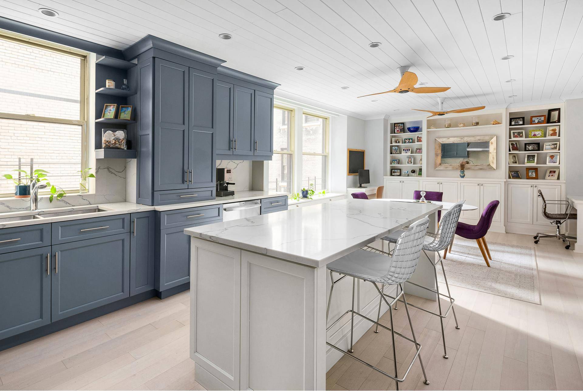 Expansive and elegant Upper East Side home on quiet tree lined 75th Street, in a handsome full service prewar co op.
