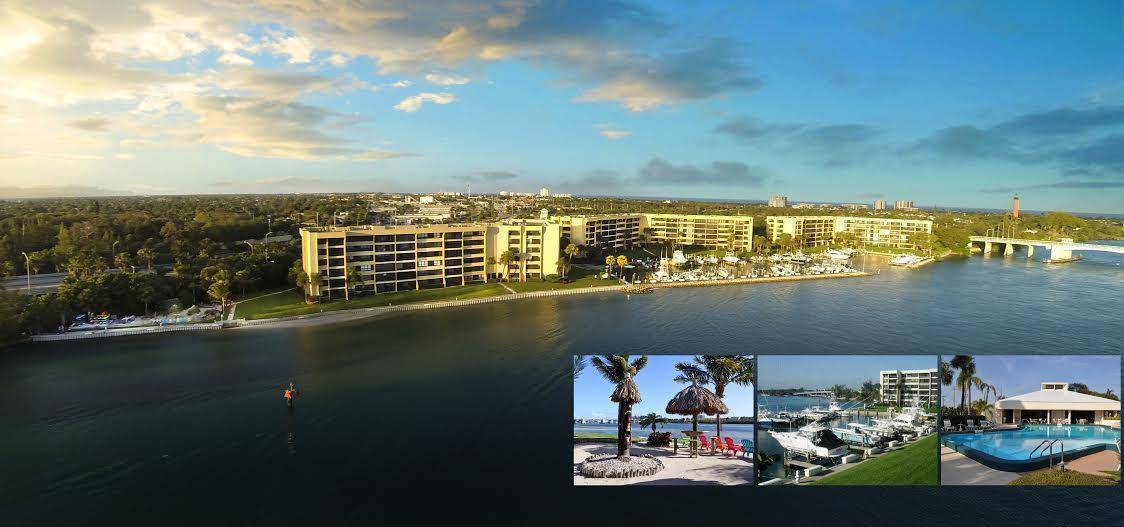 Updated 2 2 ground floor condo with spectacular water views in the highly desirable direct Intracoastal gated community of Jupiter Cove.