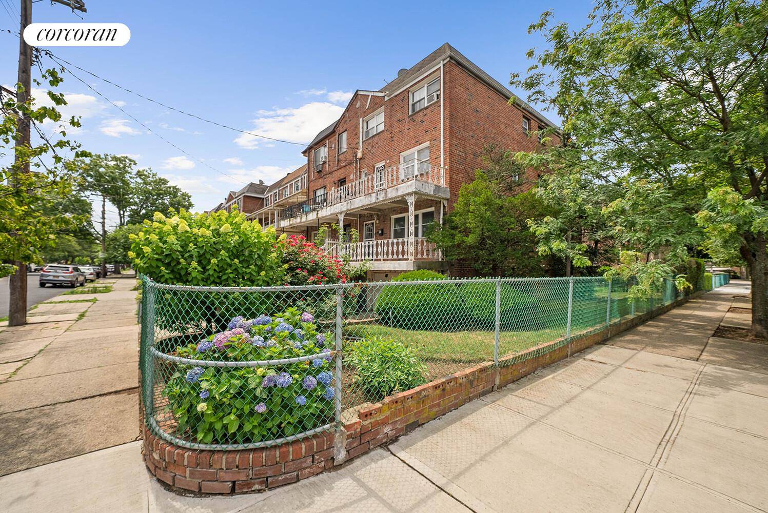 Prime Canarsie corner two family brick home with garage one block away from Canarsie Park !