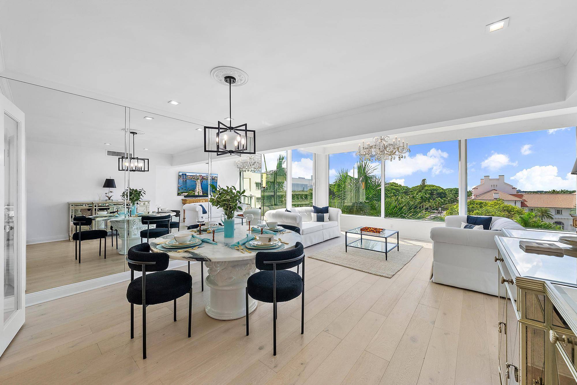Modern and stylish renovated turnkey furnished two bedroom two bath residence in the center of Palm Beach, minutes to Publix, beach, bike path, a half dozen world class restaurants, the ...