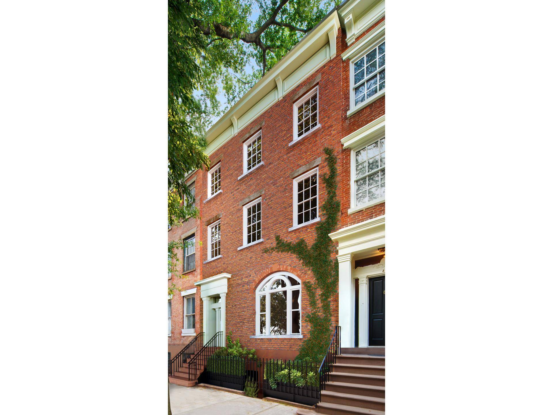 Back on the market ! Rarely does a property of this distinction and unique footprint come to market ; a historic Greek Revival Townhouse, with a 3 Story Private Guest ...