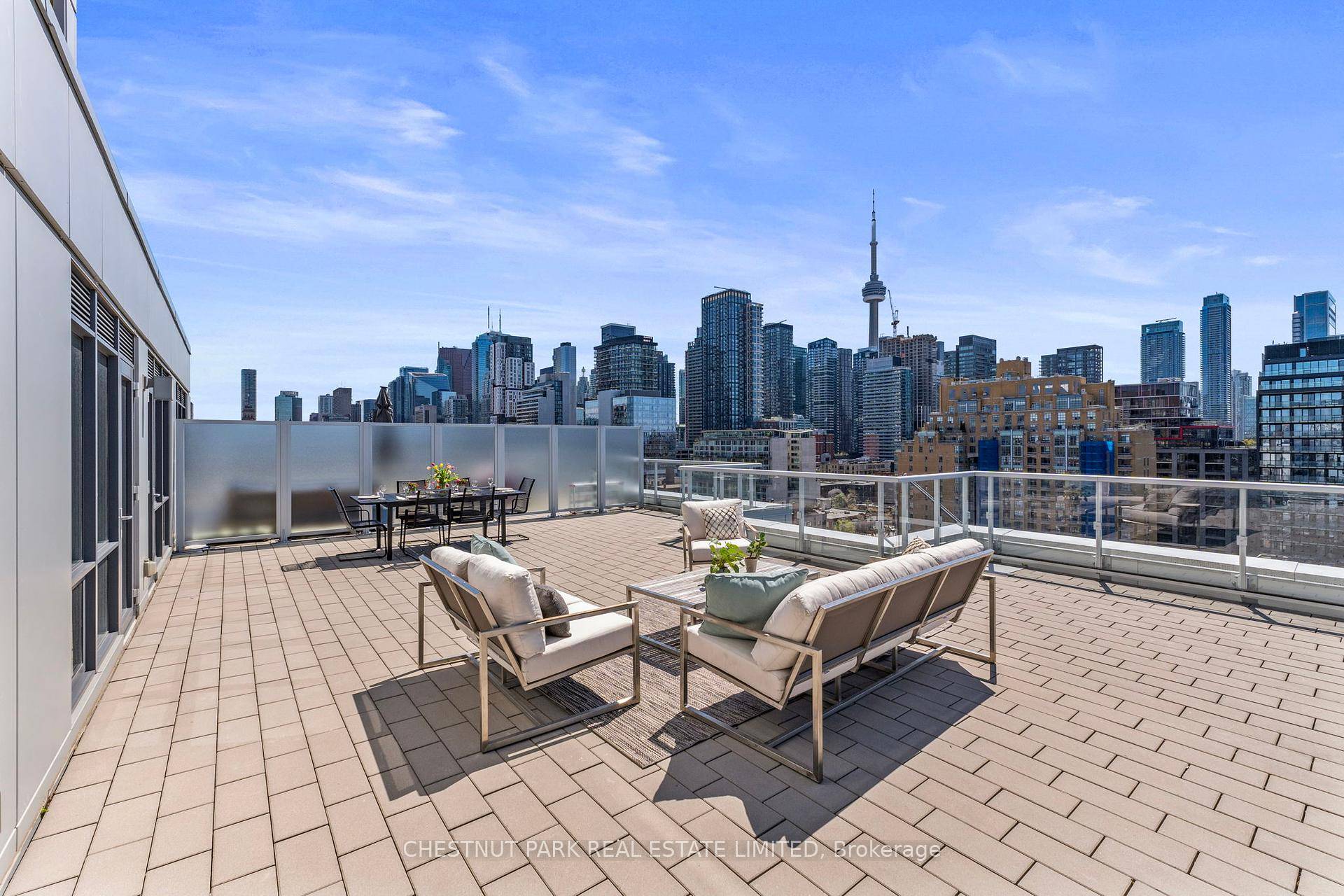 Perched atop the award winning SQ Building by Tridel, this designer upgraded suite offers over1, 000 SQFT of refined interior space and a RARE 969 SQFT south facing private terrace ...