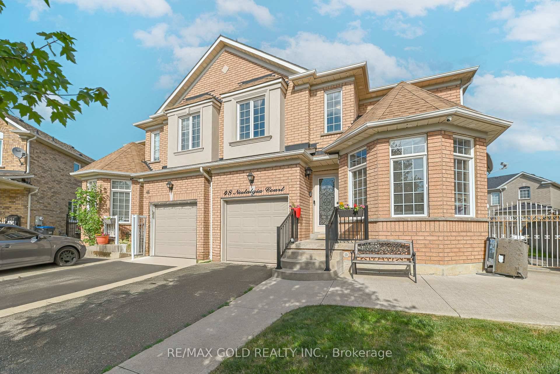 Sitting On A Huge Pie Shaped Lot In A Child Safe Court Is This Spacious 4 Bedroom Semi With A Finished Basement For Extended Living Space.