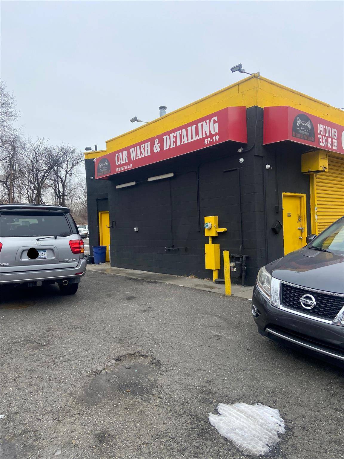 Hand Car Wash and Garage on 2 tax lots.