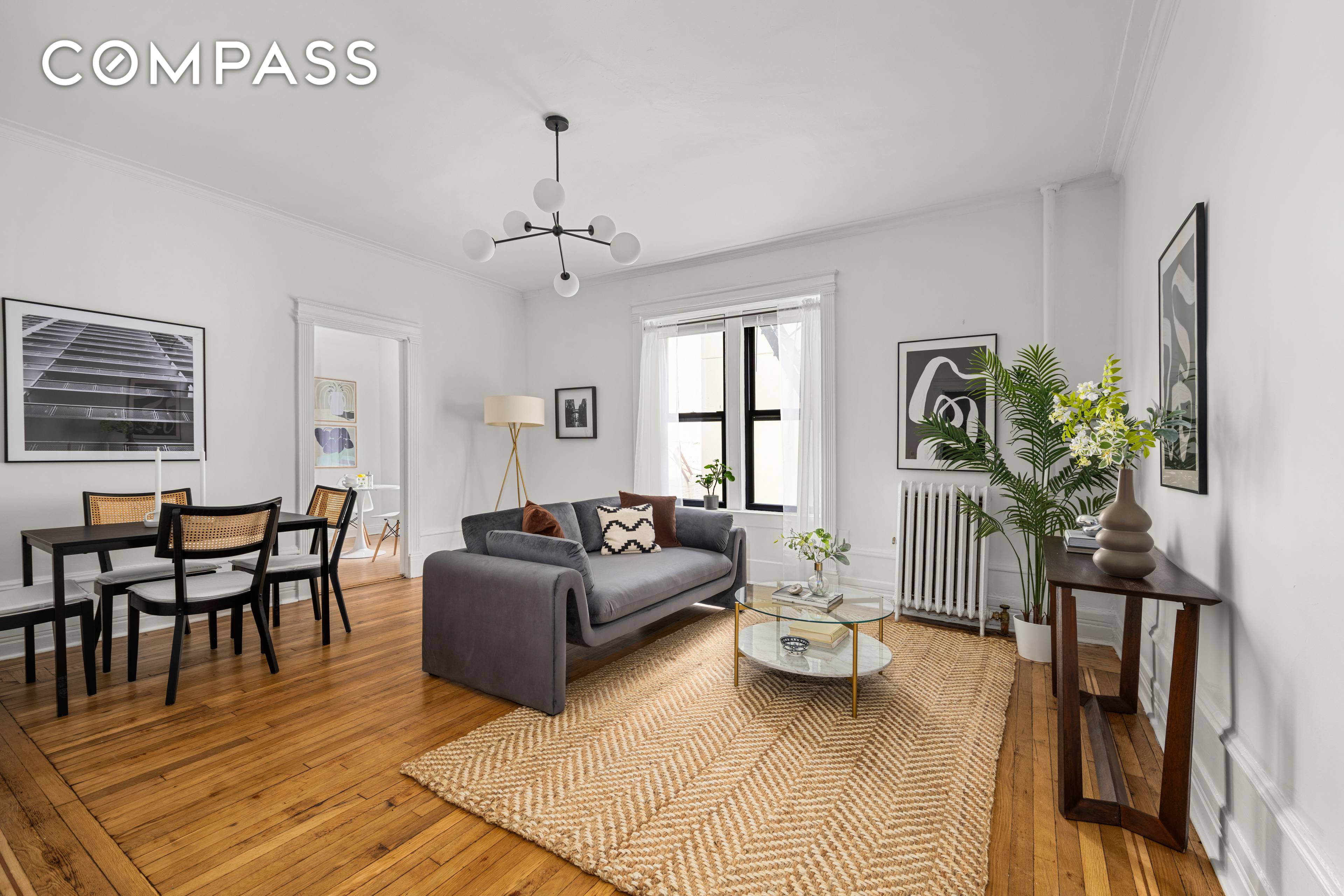 Sun Drenched, Oversized Prewar Coop in Prime Crown Heights with Washer Dryer In Unit !