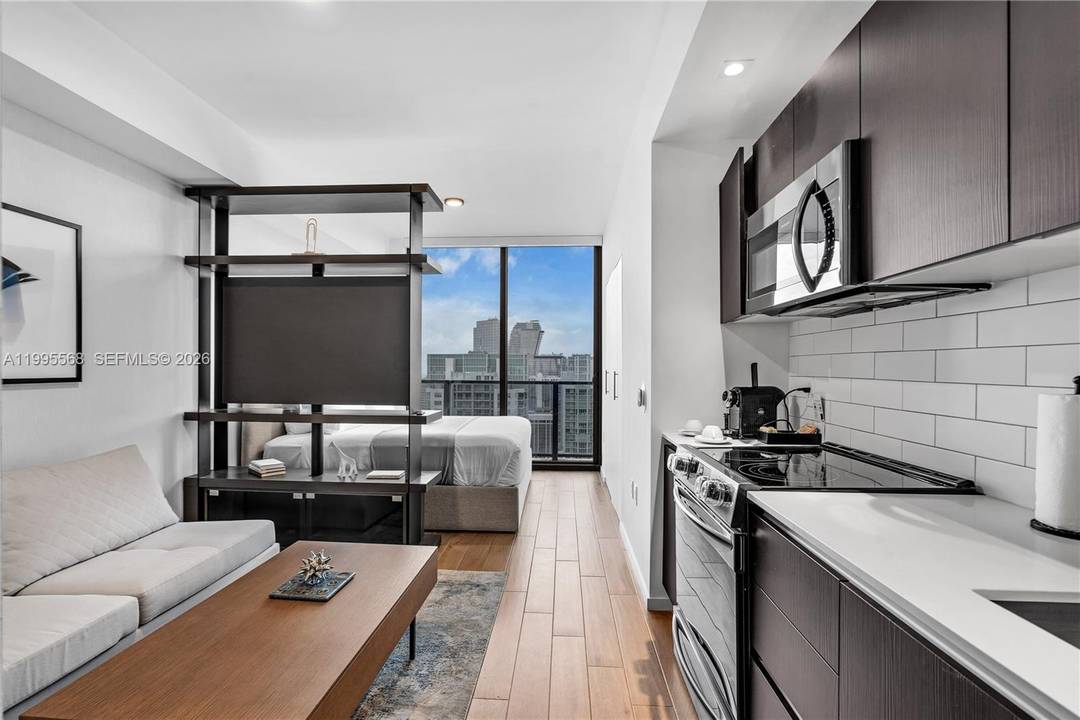 Experience elevated luxury living at The Elser Hotel amp ; Residences in Downtown Miami with this stunning high floor studio on the 47th level, offering breathtaking panoramic views of the ...