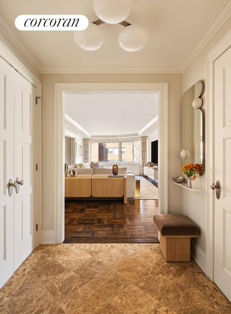 Rarely available, this beautifully renovated two bedroom, two and a half bathroom residence offers refined Upper East Side living just one block from Central Park.