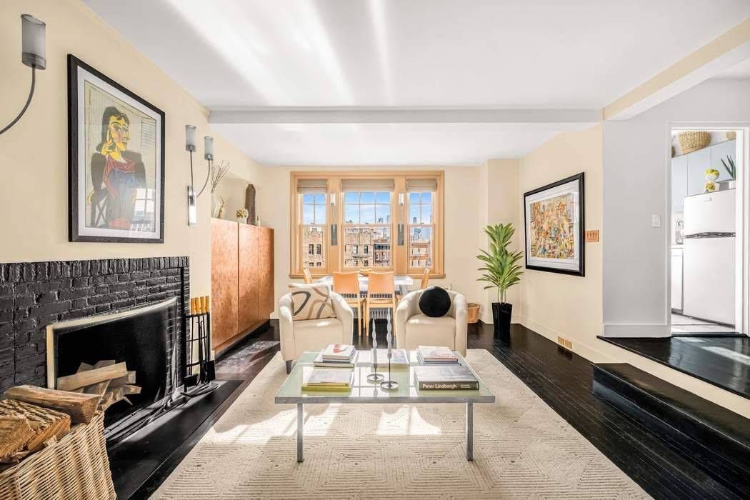 A spectacular one bedroom pre war home is now offered for sale at 299 West 12th Street.