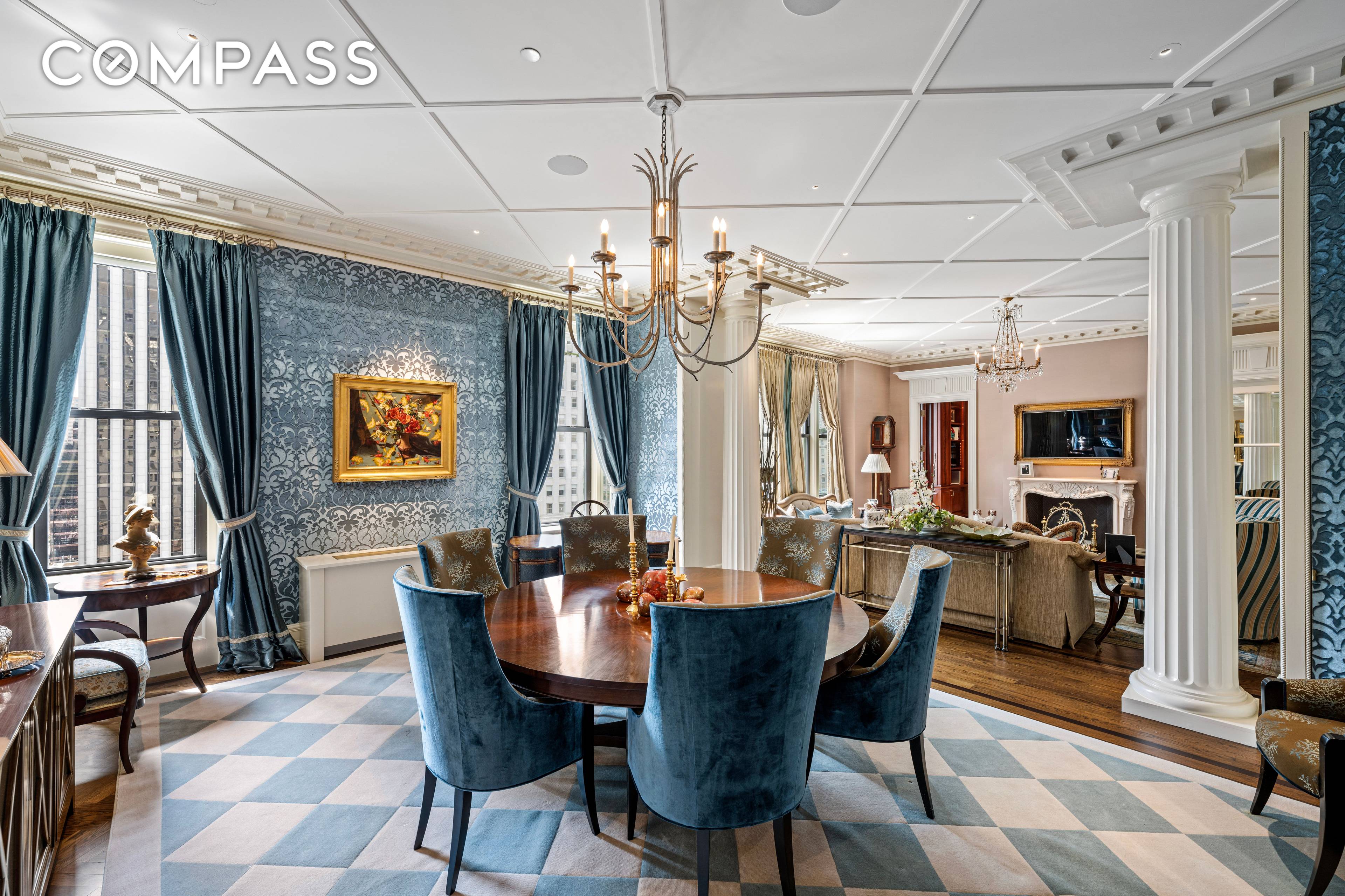 This masterfully designed 2 bedroom mint condition bright Residence in the world renowned Plaza Private Residences has been designed by the well known AD 100 designer, Richard Keith Langham.