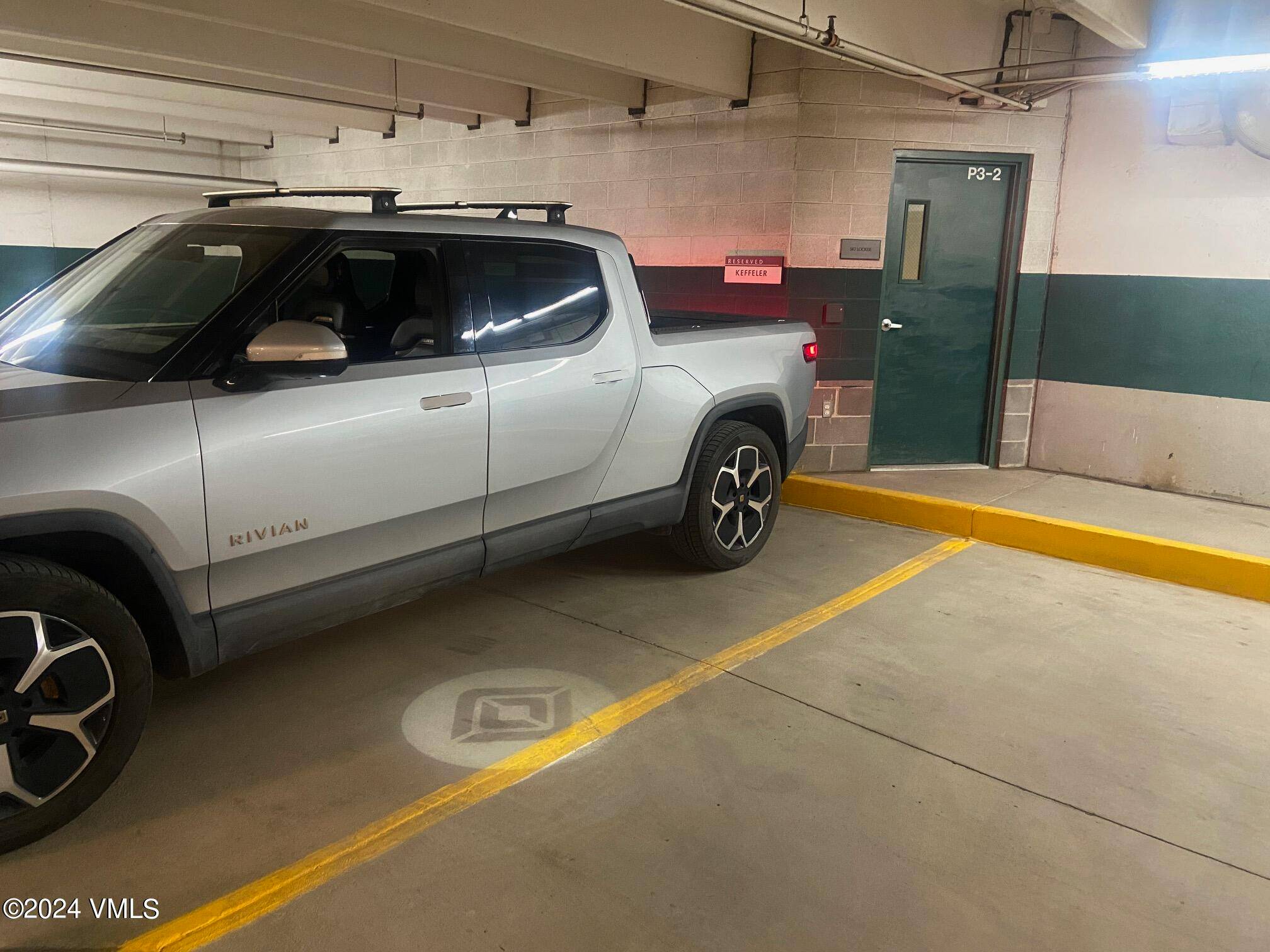 Front Row Parking Space private secure parking space in the Villa Montane Private Parking area located directly in front of the ski locker entrance locker 30 attached to this space ...