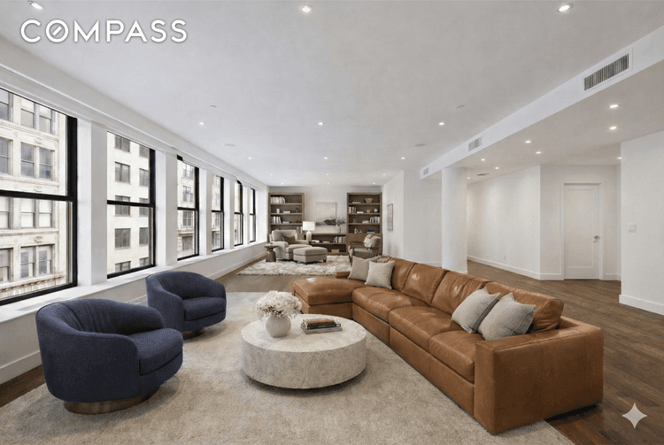 Full Floor Flatiron Loft With 4 to 5 Bedroom Residential Conversion Potential This colossal 4, 600 square foot pre war full floor loft offers a rare opportunity to create a ...