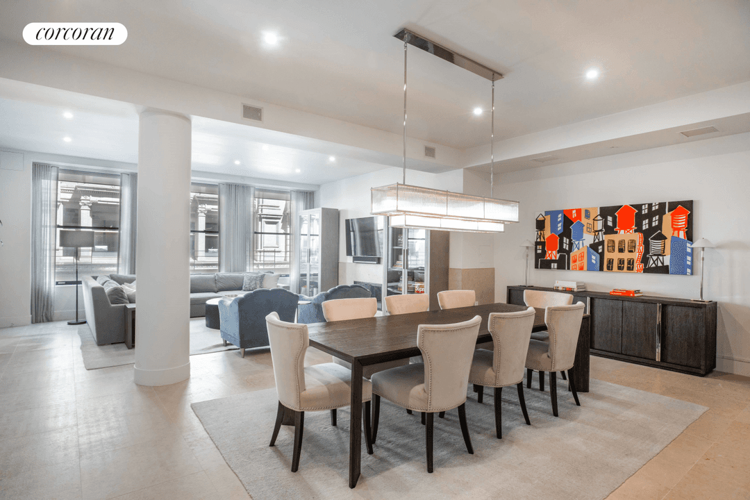 Located in the heart of the Flatiron District, this expansive and stylish 3 bedroom, 3 bathroom loft boasts soaring 10 foot ceilings, oversized windows and a wood burning fireplace.