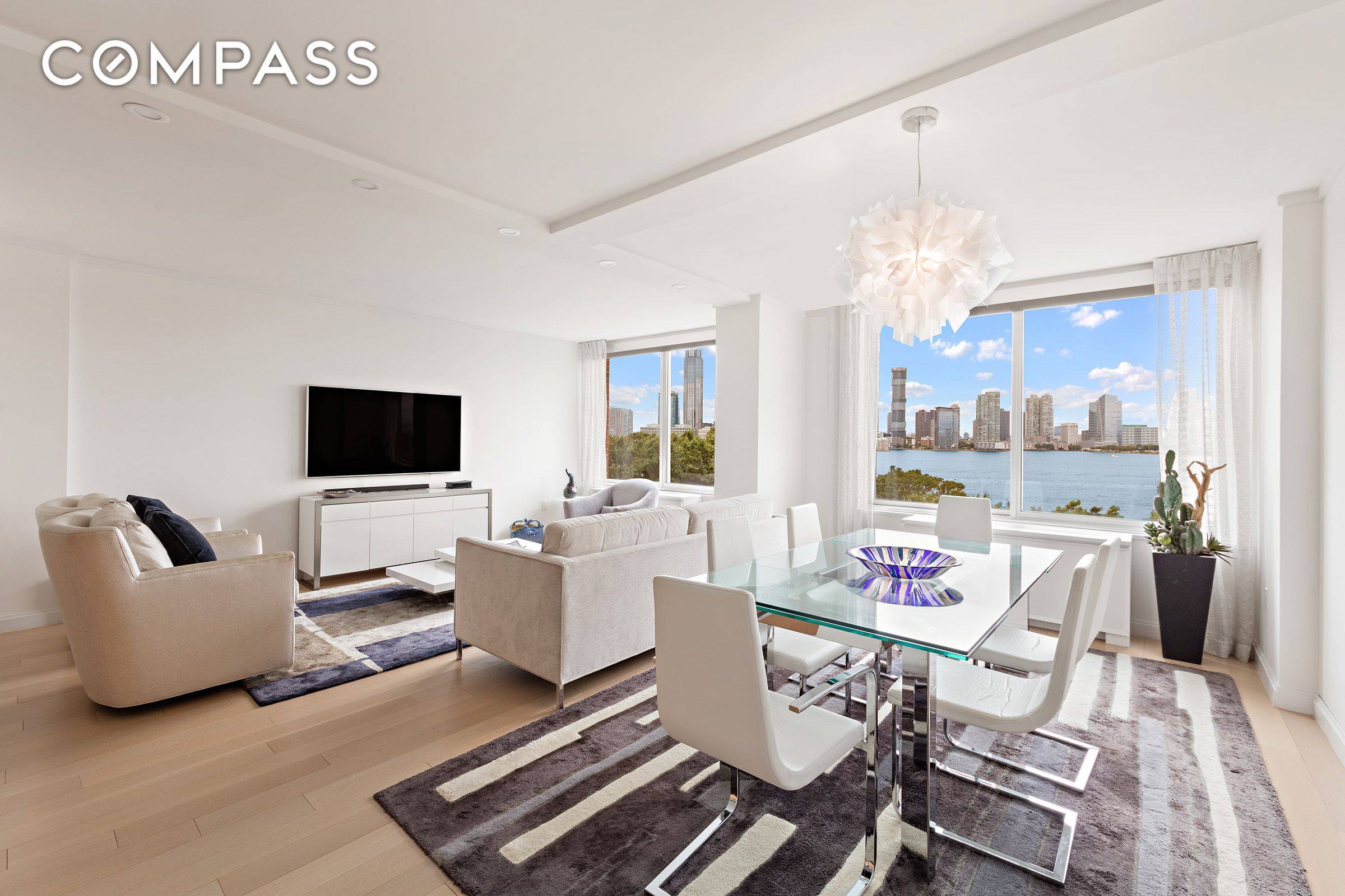 Prepare to be captivated by this light filled, spacious and exquisitely designed 2 bedroom, 2 bath condo with unparalleled Hudson River views from every major room at the River amp ...