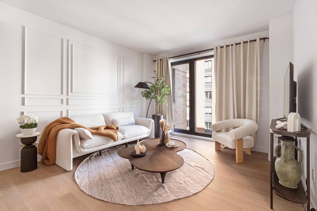 Welcome to Residence 221 at Bloom on Forty Fifth a spacious one bedroom home with a versatile home office, and fabulous private terrace thoughtfully designed for modern living.