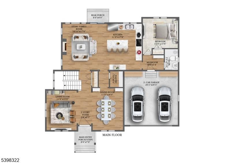 NEW CONSTRUCTION 6 bedroom, 5 bath Center Hall Colonial offering over 4, 700 sq ft across three finished levels on a flat 0.