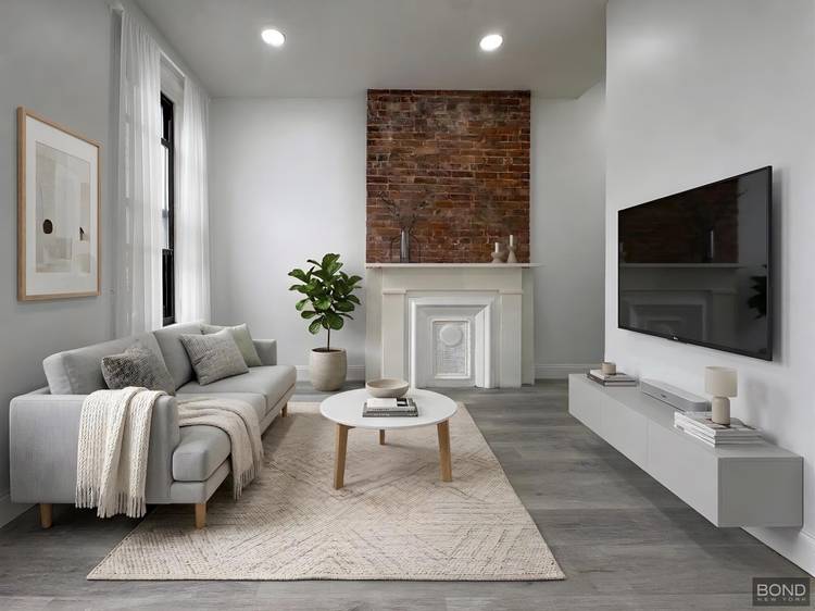 Newly renovated top floor, floor through apartment offering a flexible three bedroom, two bathroom layout.