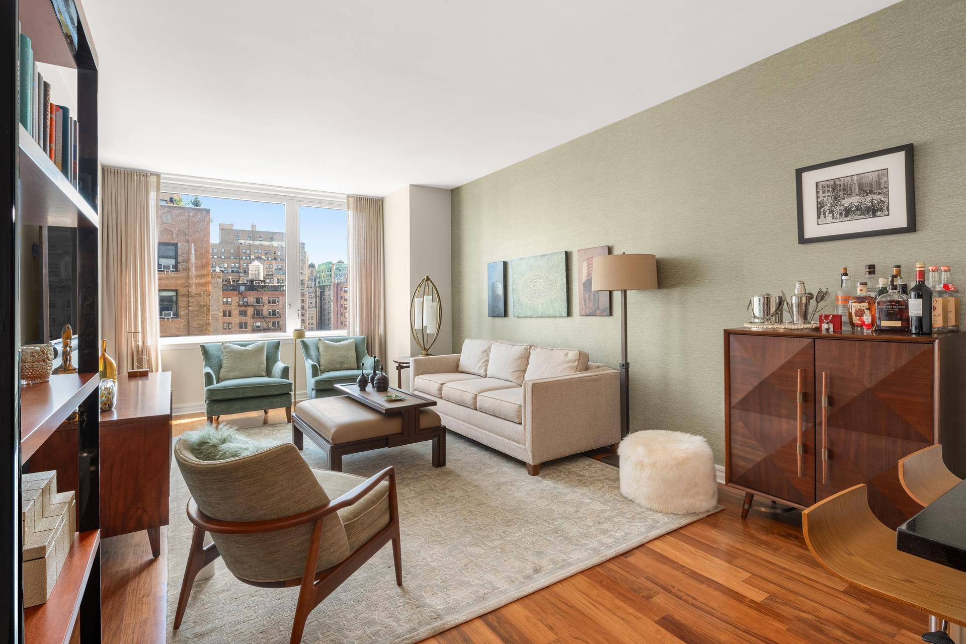 This professionally decorated and mint high floor one pin drop quiet furnished one bedroom apt with exceptional northern light all day long resides at 200 West end Avenue, a sought ...