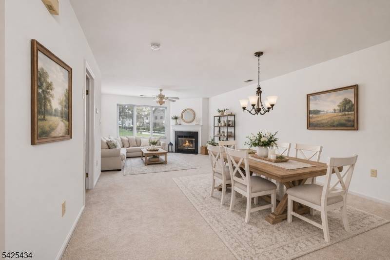 This home features an inviting approach with an Iris garden leading to a well manicured, landscaped paver entranceway, with the garage exiting into a private covered vestibule for added privacy.
