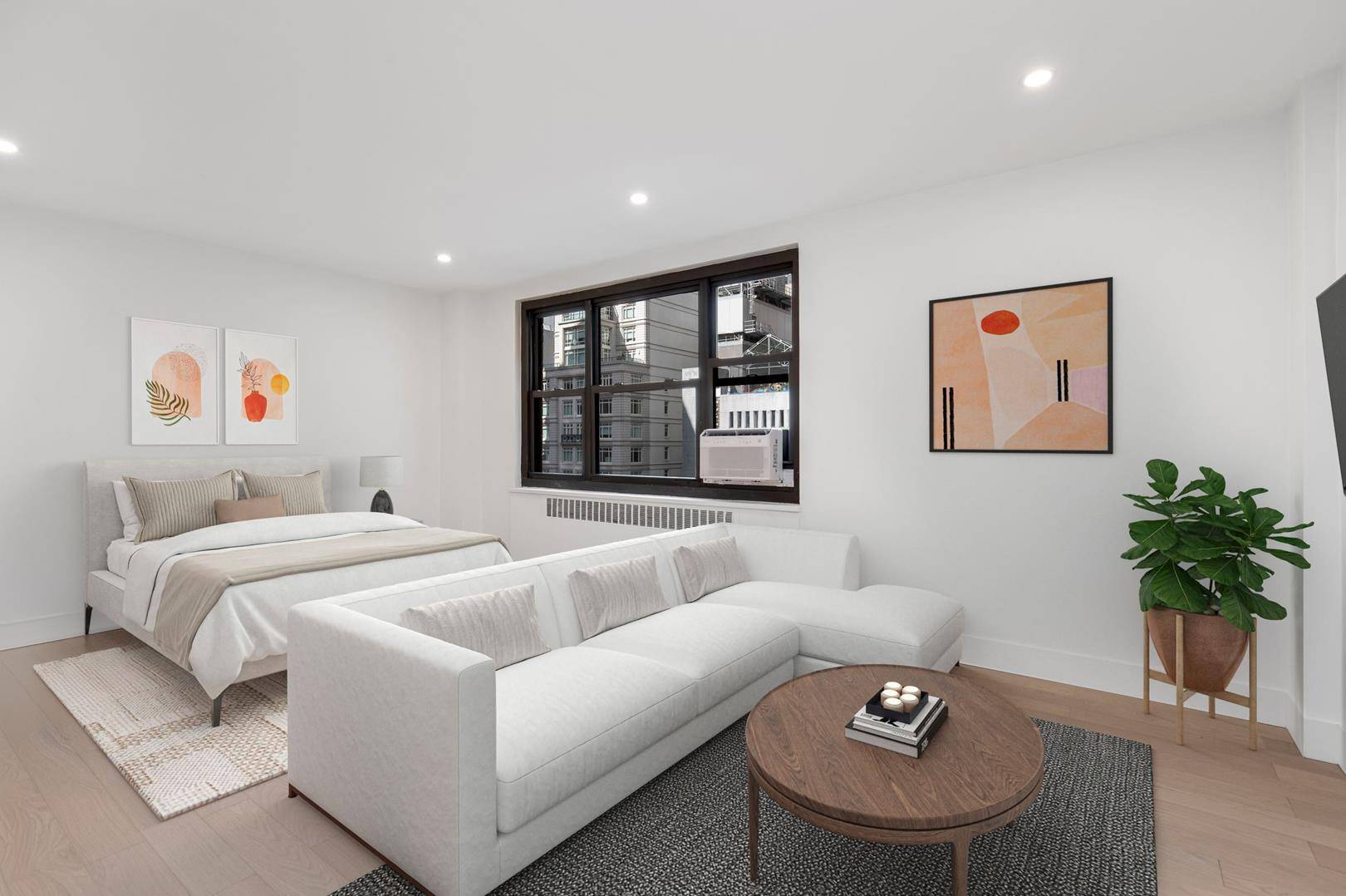 GUT RENOVATED STUDIO WITH A BONUS ROOM Welcome to your new home in the heart of Midtown East, where luxury meets convenience.