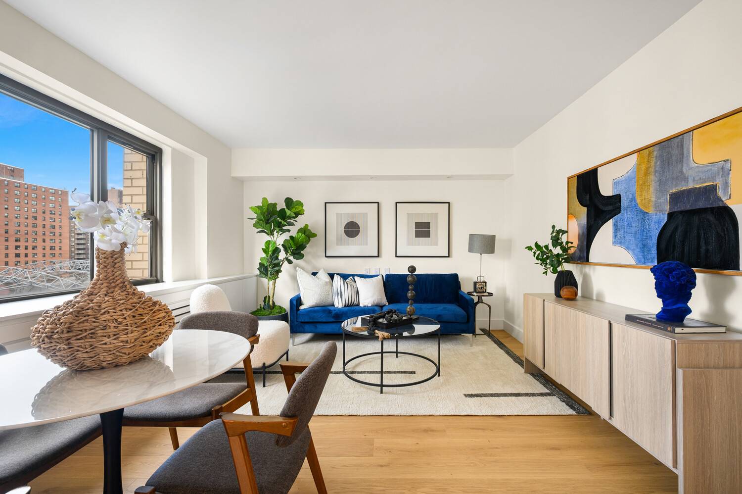 NO BOARD APPROVAL ! SPONSOR SALE Sun flooded and thoughtfully designed, this spacious one bedroom condominium offers a seamless blend of style, comfort, and functionality.
