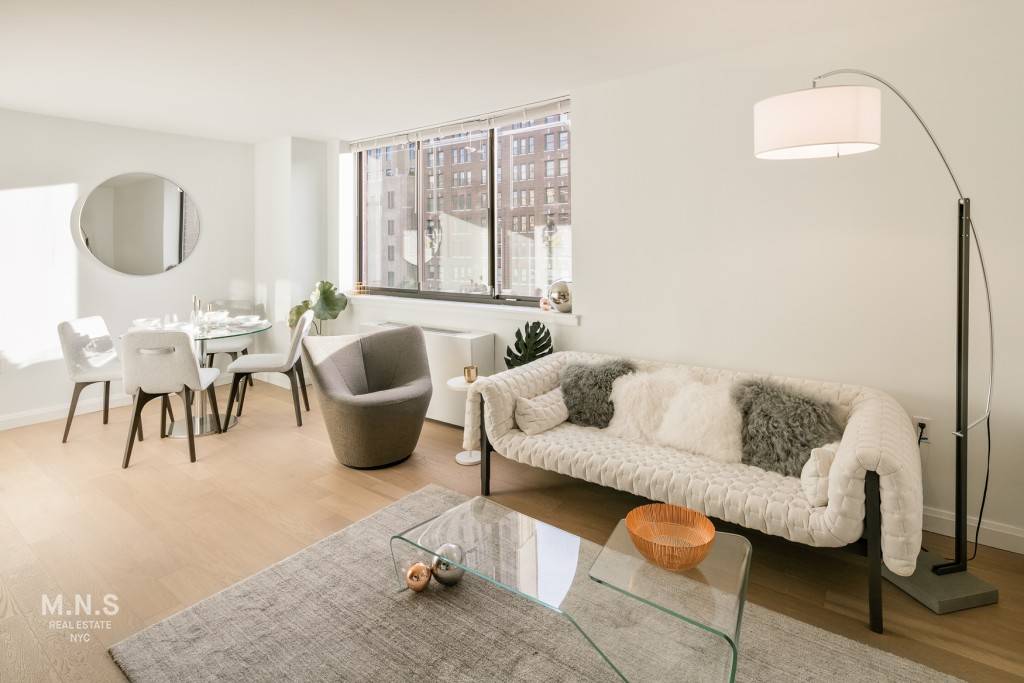 Beautiful One Bed, One Bath Now Available This unit is a large one bedroom at The Grove, in prime Chelsea nestled between 7th and 8th Avenues on West 19th Street.