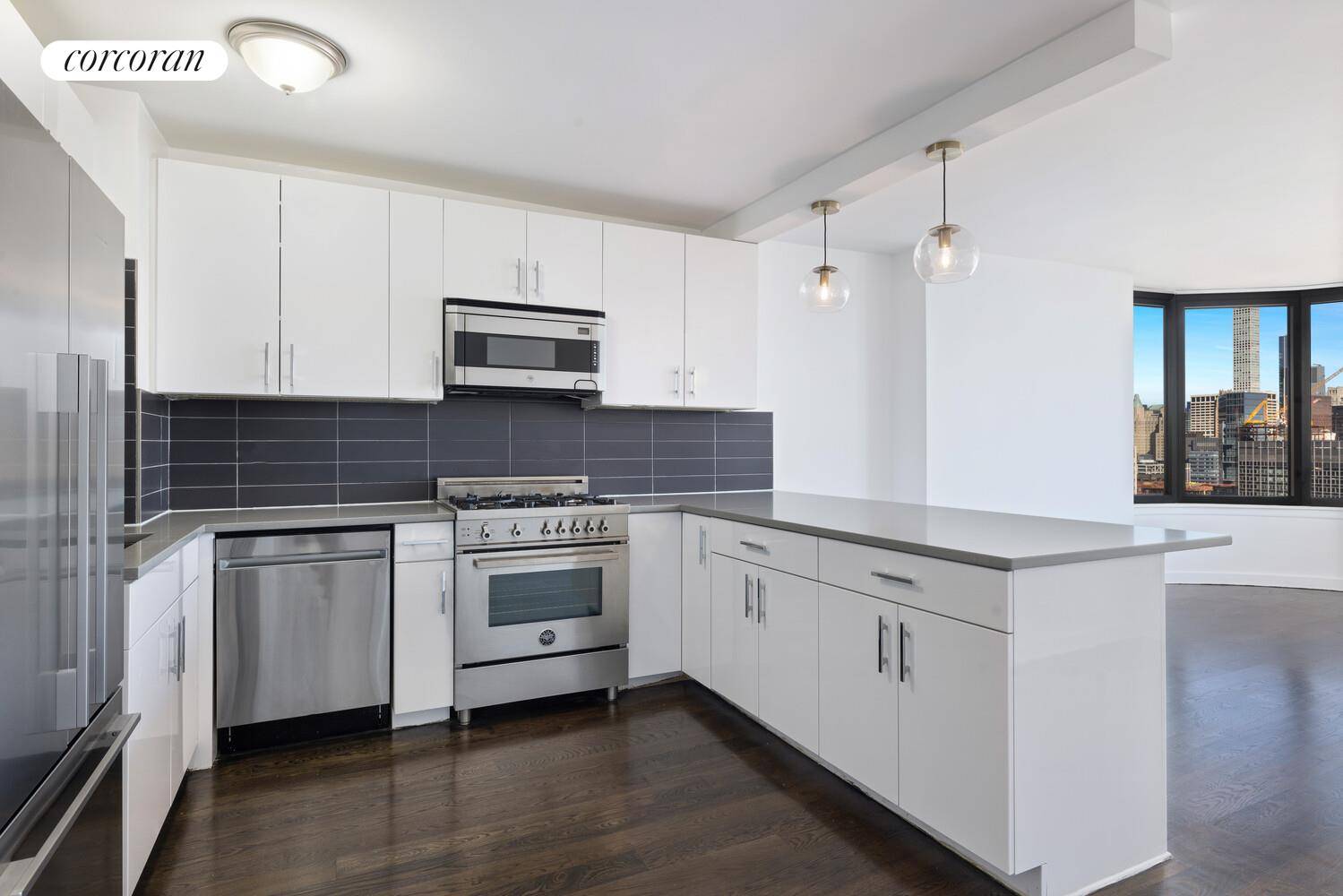 Bask in amazing city views perched high above in this grand one bedroom, two bath home with private balcony in a luxurious, amenity driven condominium.