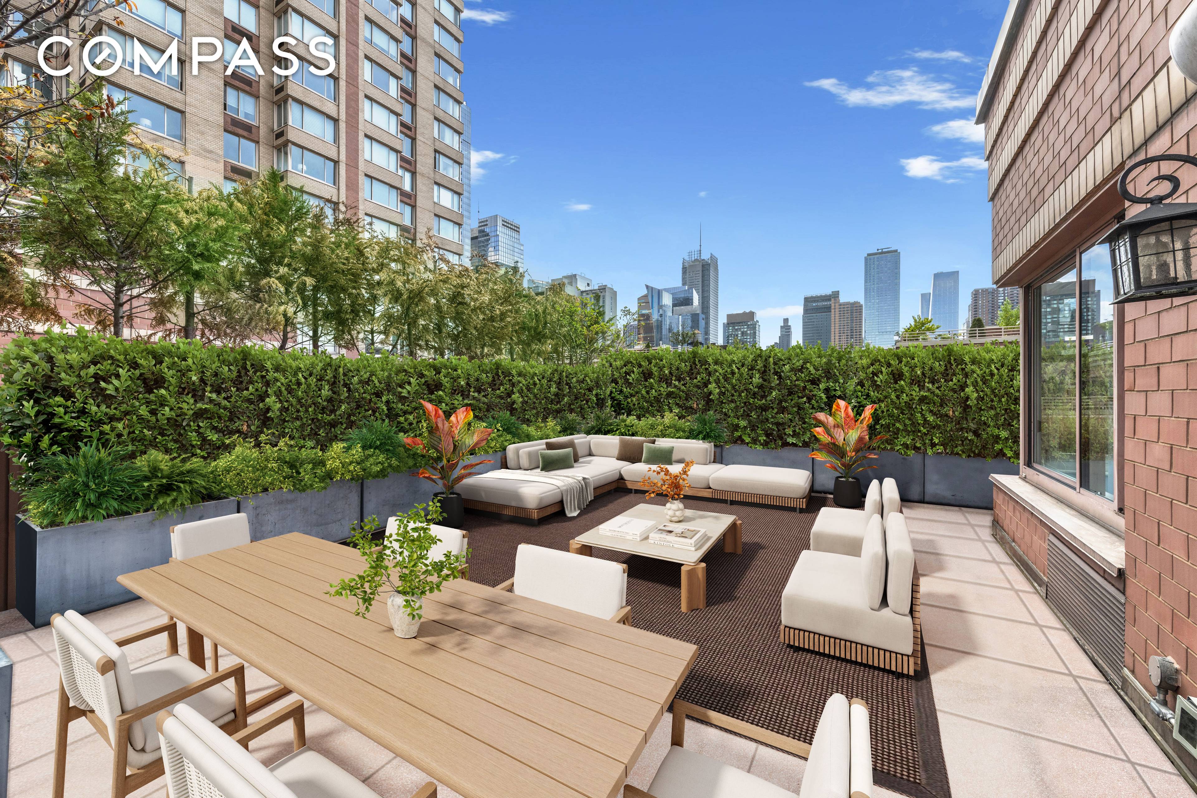DUPLEX with PRIVATE TERRACE.