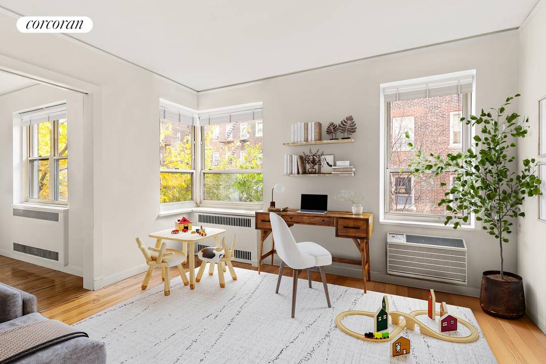 Welcome to this charming two bedroom, one bath residence at Gracie Gardens.