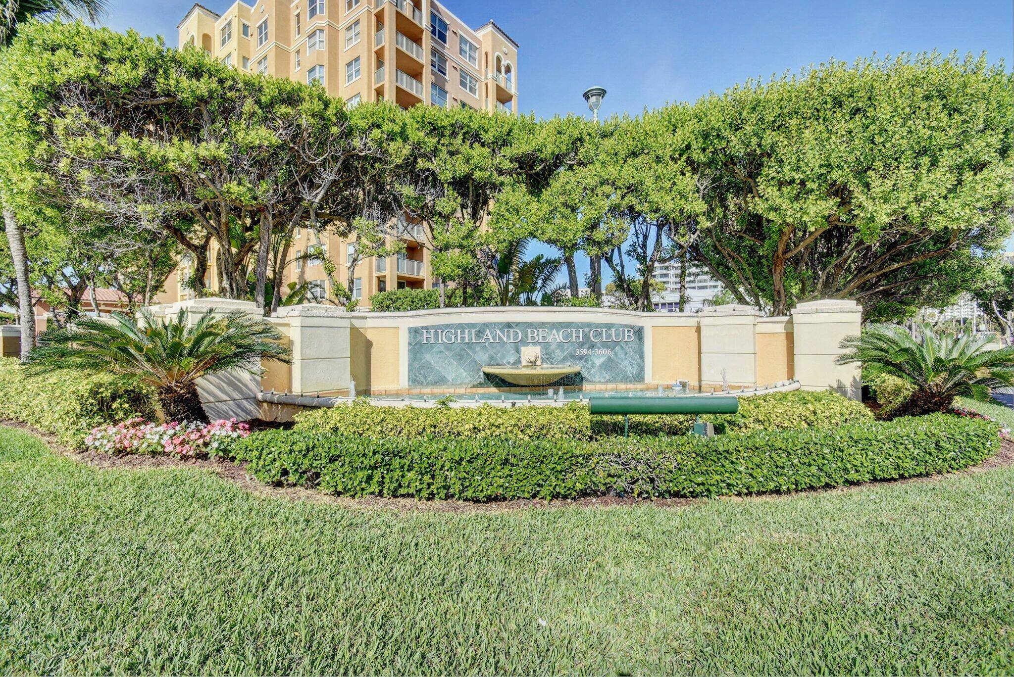 The Highland Beach Club is one of Highland beaches most desirable communities.