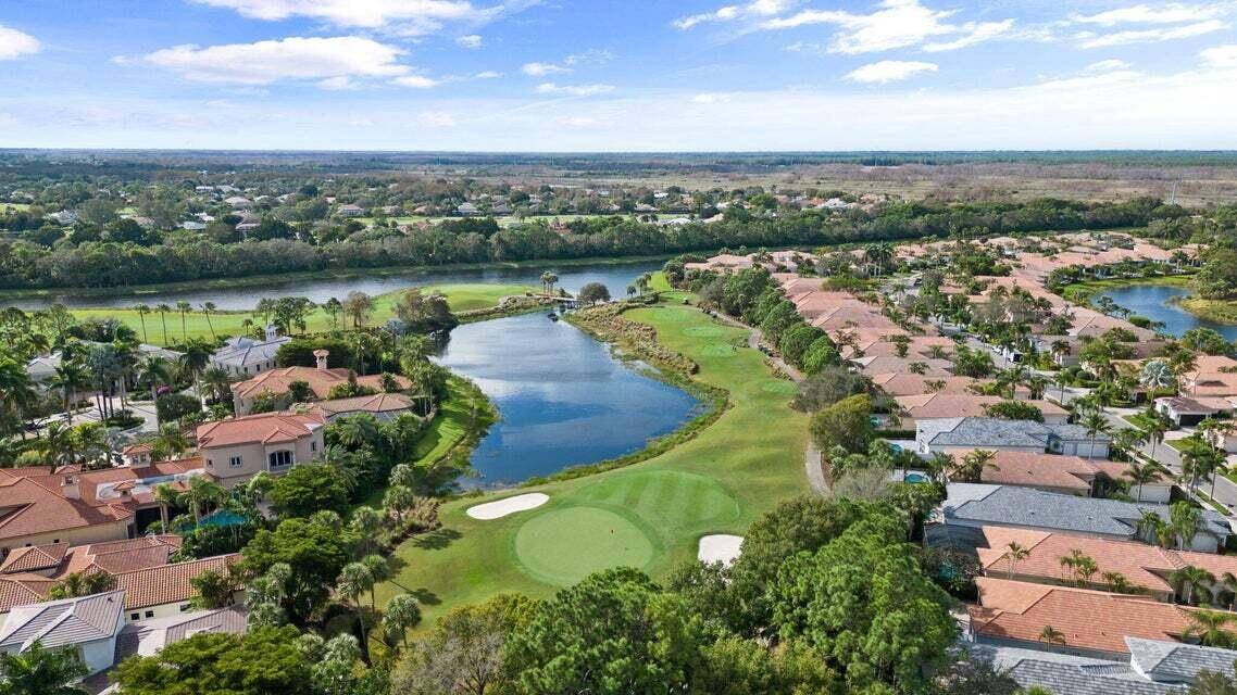 This inviting 3 bedroom, 3 bathroom home offers stunning views of the 6th green on the Sunset Course at prestigious Mirasol Country Club, all within walking distance to the Clubhouse.