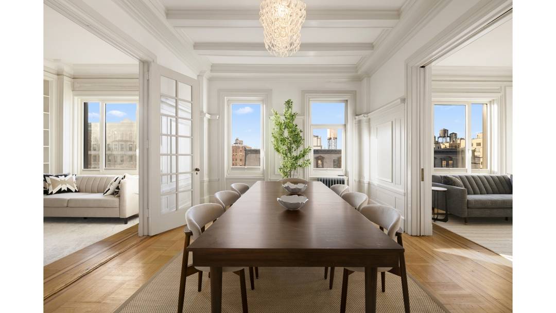Penthouse living at its finest offers something increasingly rare on the Upper West Side volume, light, and open sky at the very top of a storied prewar building.