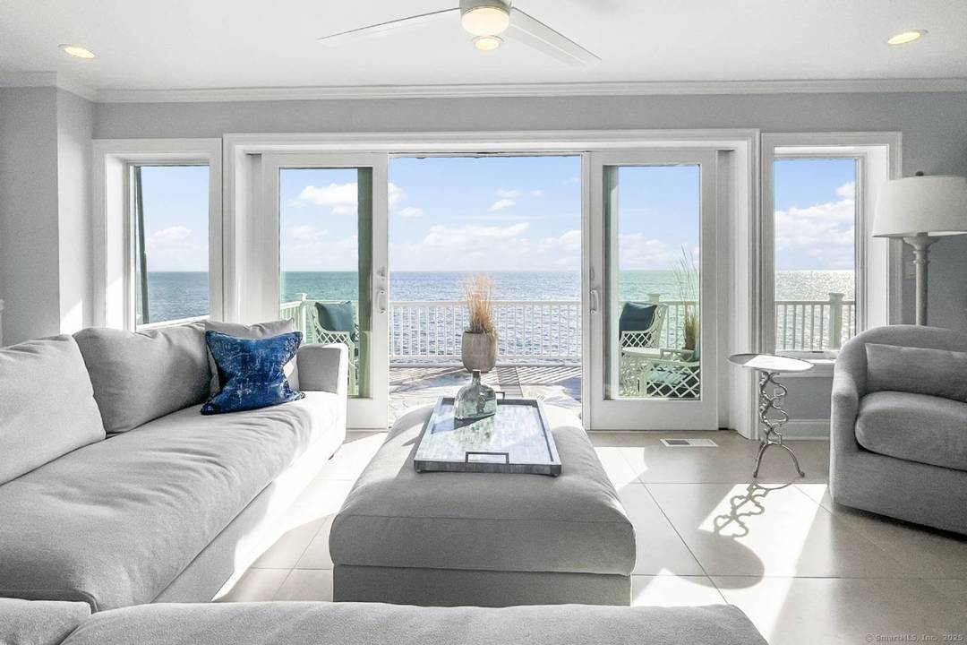 Direct Waterfront Long Island Sound Available June 1st Enjoy breathtaking sunrises and sunsets from this custom direct waterfront home overlooking Long Island Sound.