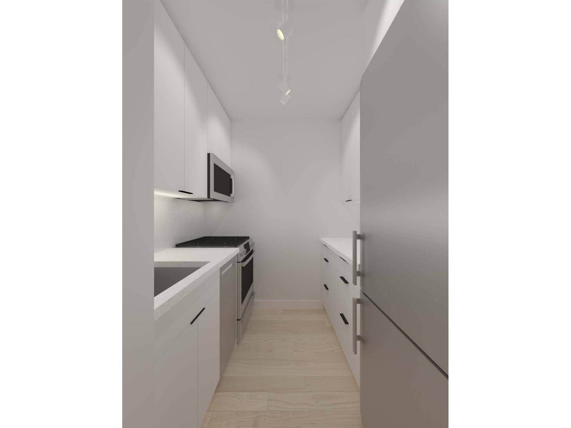 NO BOARD APPROVAL FOR THIS TRIPLE MINT RENOVATED, OVERSIZED 1BR 1BATH APT W OPEN WESTERN VIEWS !