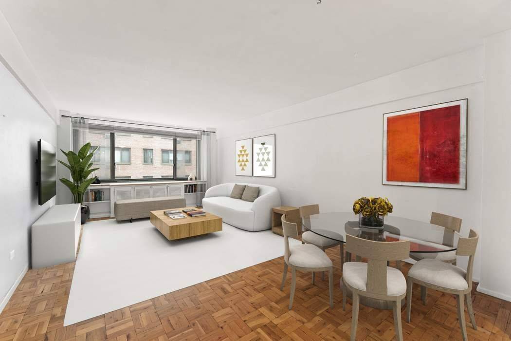 Nestled in the heart of Lenox Hill, one of Manhattan s most coveted neighborhoods, this bright, quiet and spacious south facing one bedroom, one bathroom residence showcases a thoughtfully designed ...