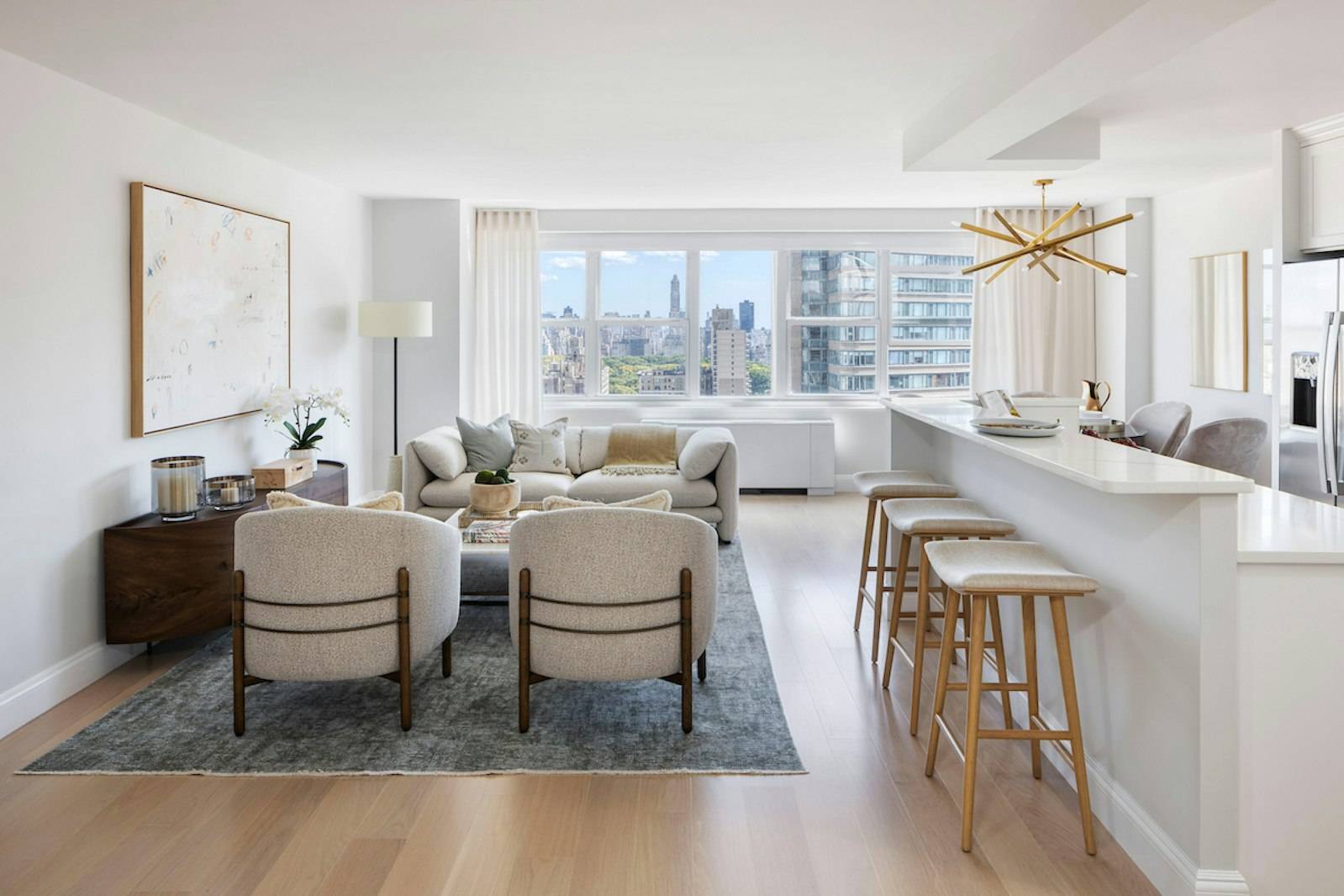 Residence 28B is an oversized 2 bedroom home with both southern and western exposures.