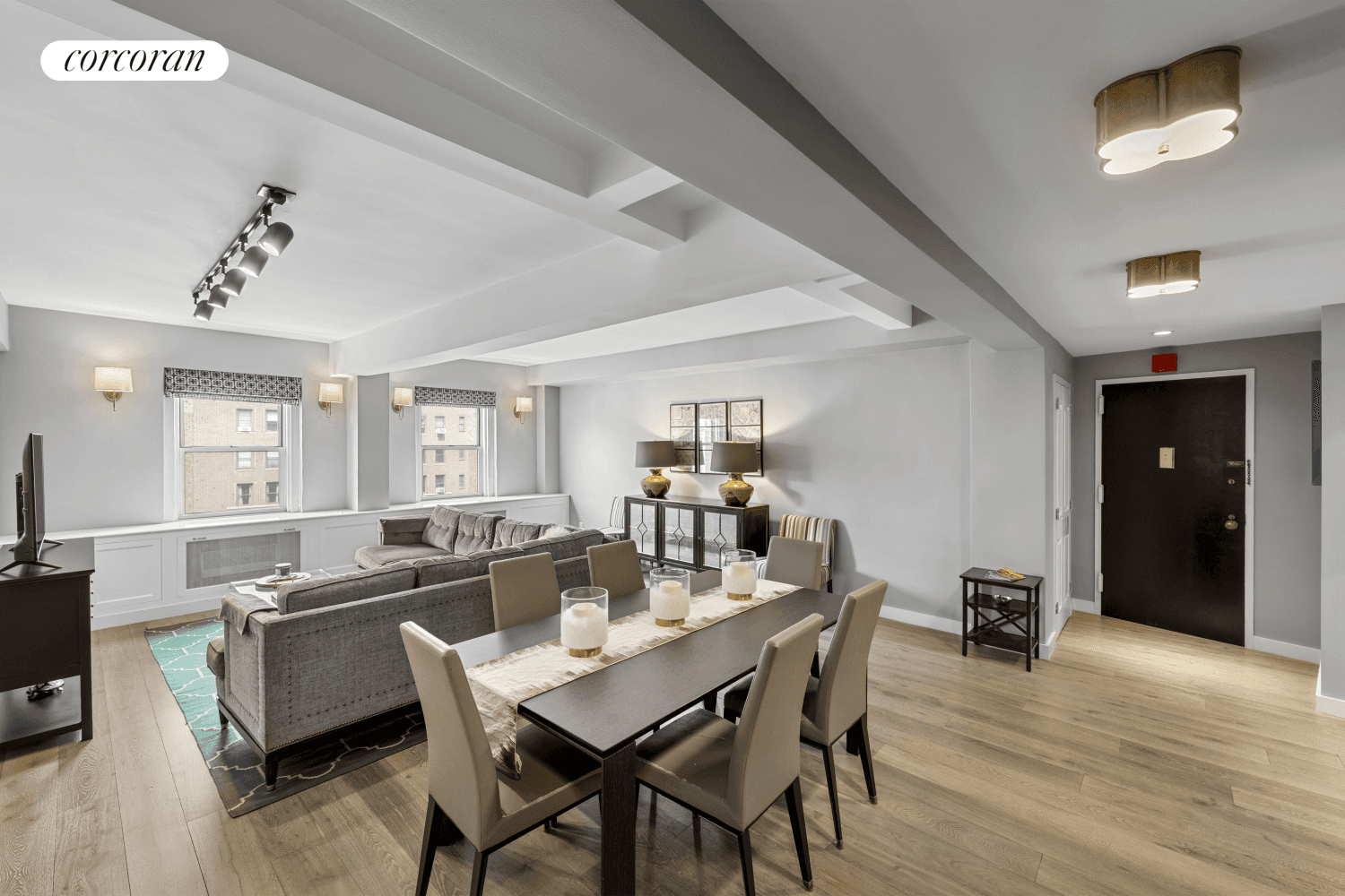 Fully Renovated and Spacious 3 Bedroom with Sunny Views Over Broadway Welcome to Residence 7B at The Opera This expansive home features a massive 17 x 24 living and dining ...