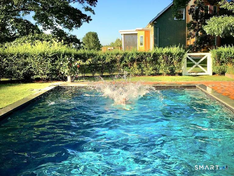 Summer at The Bantam Barn begins outdoors by the heated, Gunite pool and spa, surrounded by nearly five private acres of lawn and woodland set high on a hill with ...