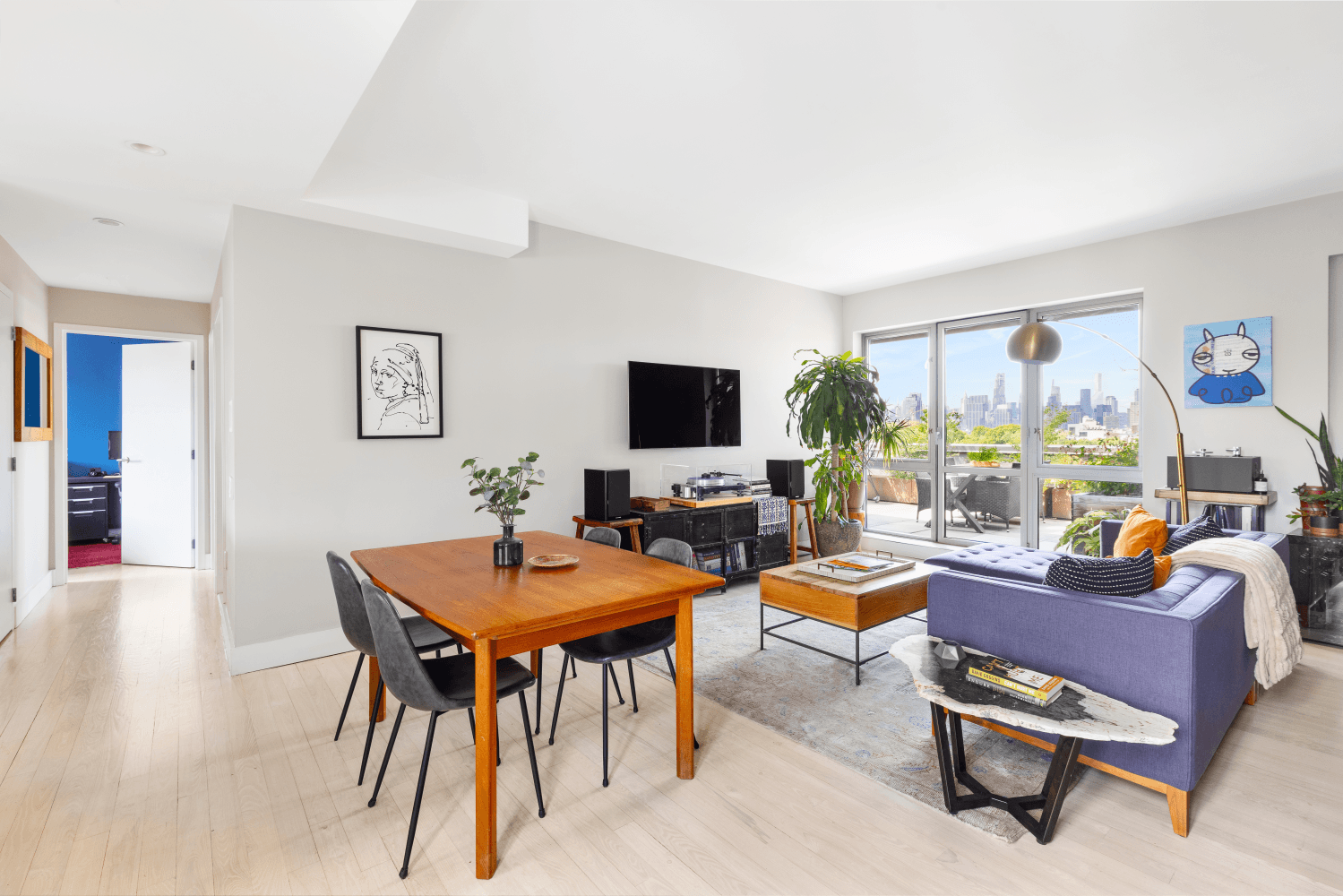 Welcome to your urban oasis at 415 Leonard Street a stunning 2 bedroom, 2 bathroom corner penthouse that redefines city living.