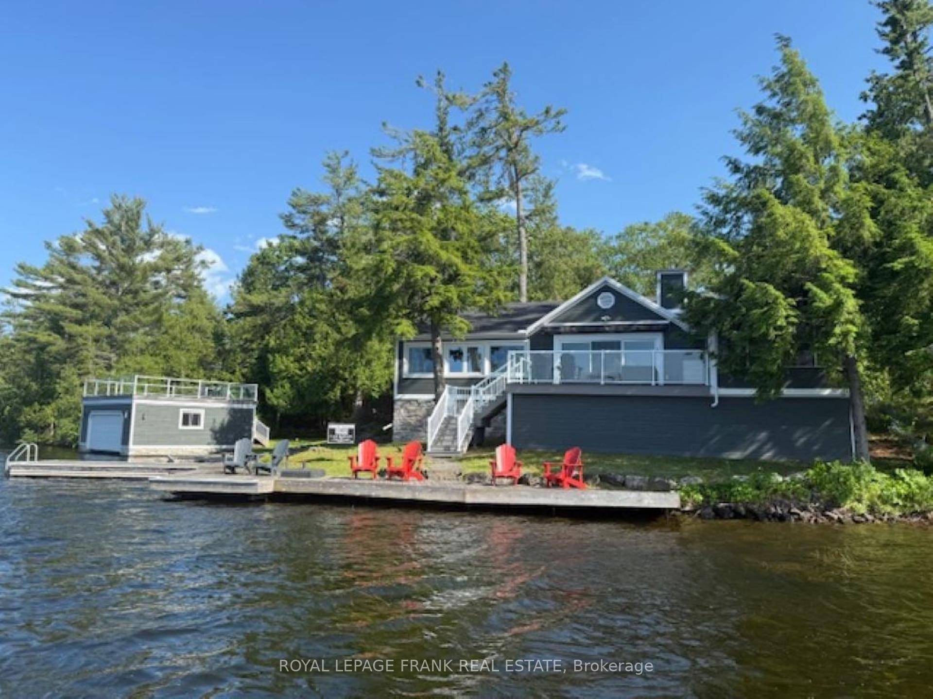 Stoney Lake. Traditional four season cottage privately situated on a gently sloping lot with 175 feet of shoreline.