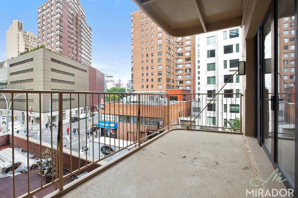 Wonderful new two bedroom apartment with massive private balcony soaring above Union Square.