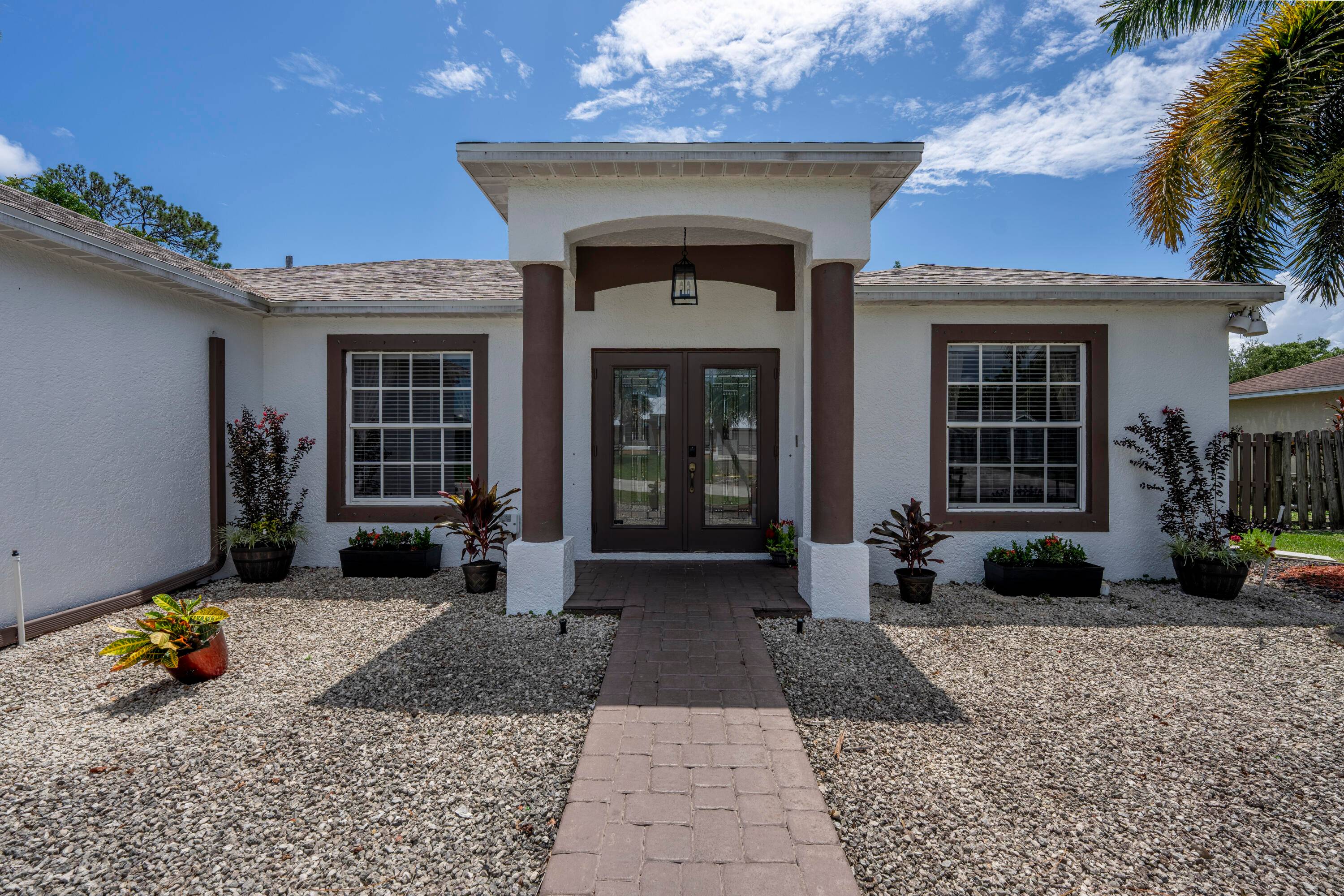 Come home to this beautiful CBS 3 2 open floor plan home with bonus room, new roof 2025 A C recently serviced stainless steel appliances.