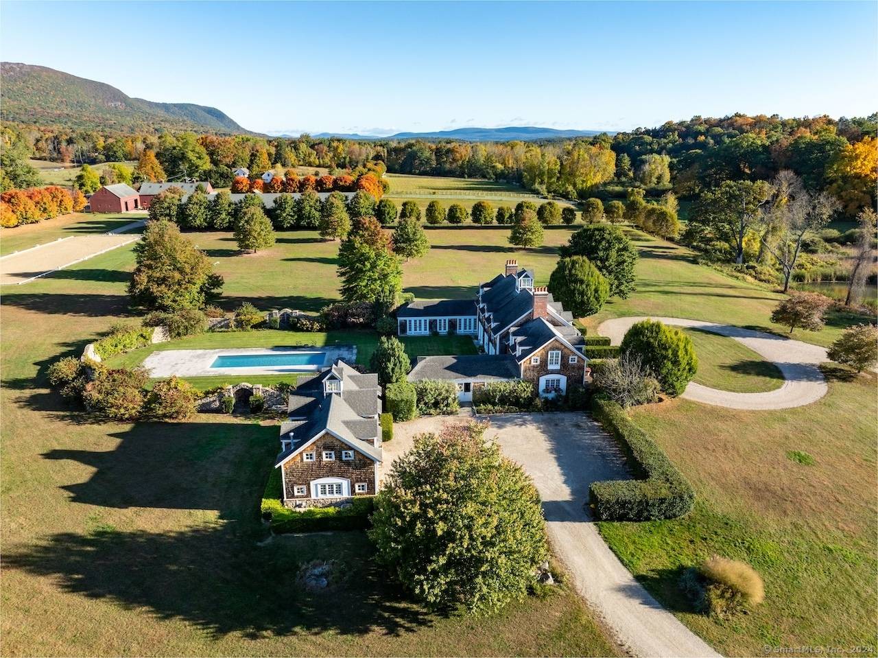 Clarion Farm is an iconic French Country Estate Horse Property in Salisbury, CT.