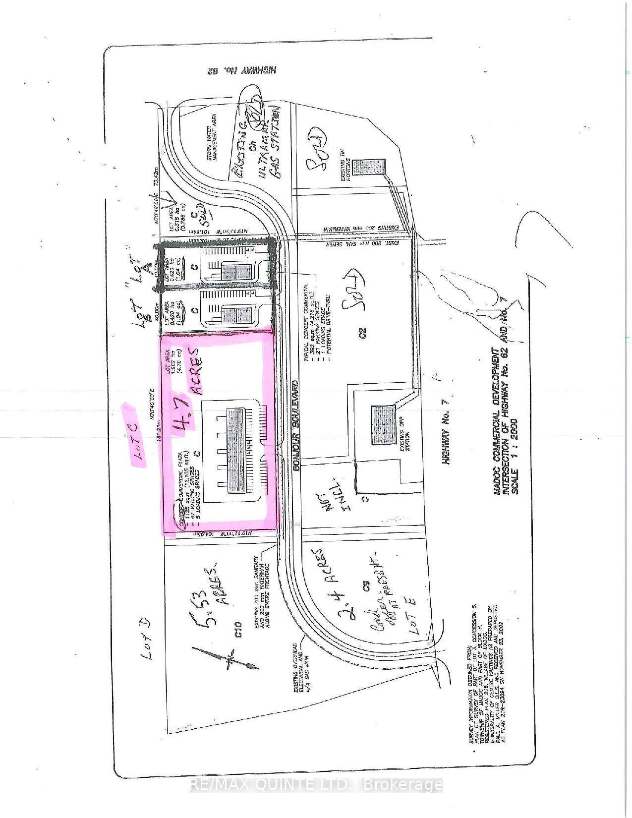 4. 69 acres serviced lot.